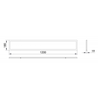 Светильник светодиодный ЭРА SPO-7-40-4K-M  40Вт 4000К 2800Лм 1200x180x19 матовый'