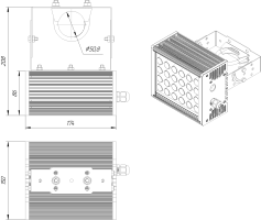 LED светильник SVT-ARH-CUBE-13W-25'