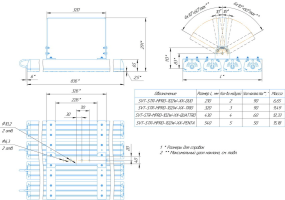 LED светильник SVT-STR-MPRO-102W-20-CRI90-5700K-QUATTRO'