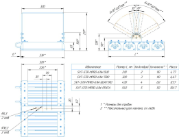 LED светильник SVT-STR-MPRO-61W-CRI80-5700K-TRIO'