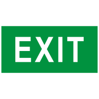 Пиктограмма &quot;exit&quot; 260х100